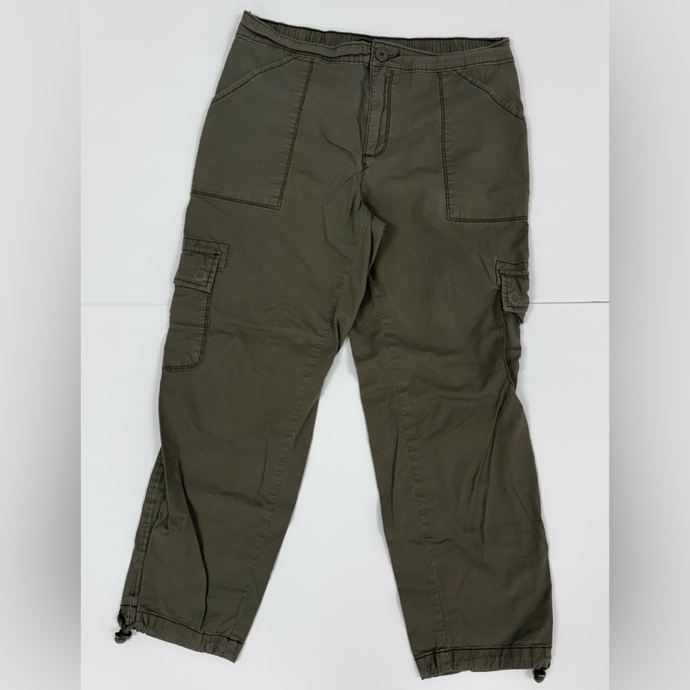 SOCIAL STANDARD by SANCTUARY Olive Dark Green Cargo Pants Womens size Medium - Picture 16 of 16